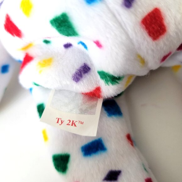 Vintage Ty Beanie Baby Ty 2k Teddy Bear 1999/2000 Original Tags Multicolor - Picture 3 of 4